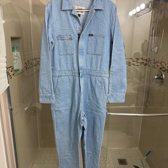 Lee Pants - Lee Sky Blue Denim Coverall